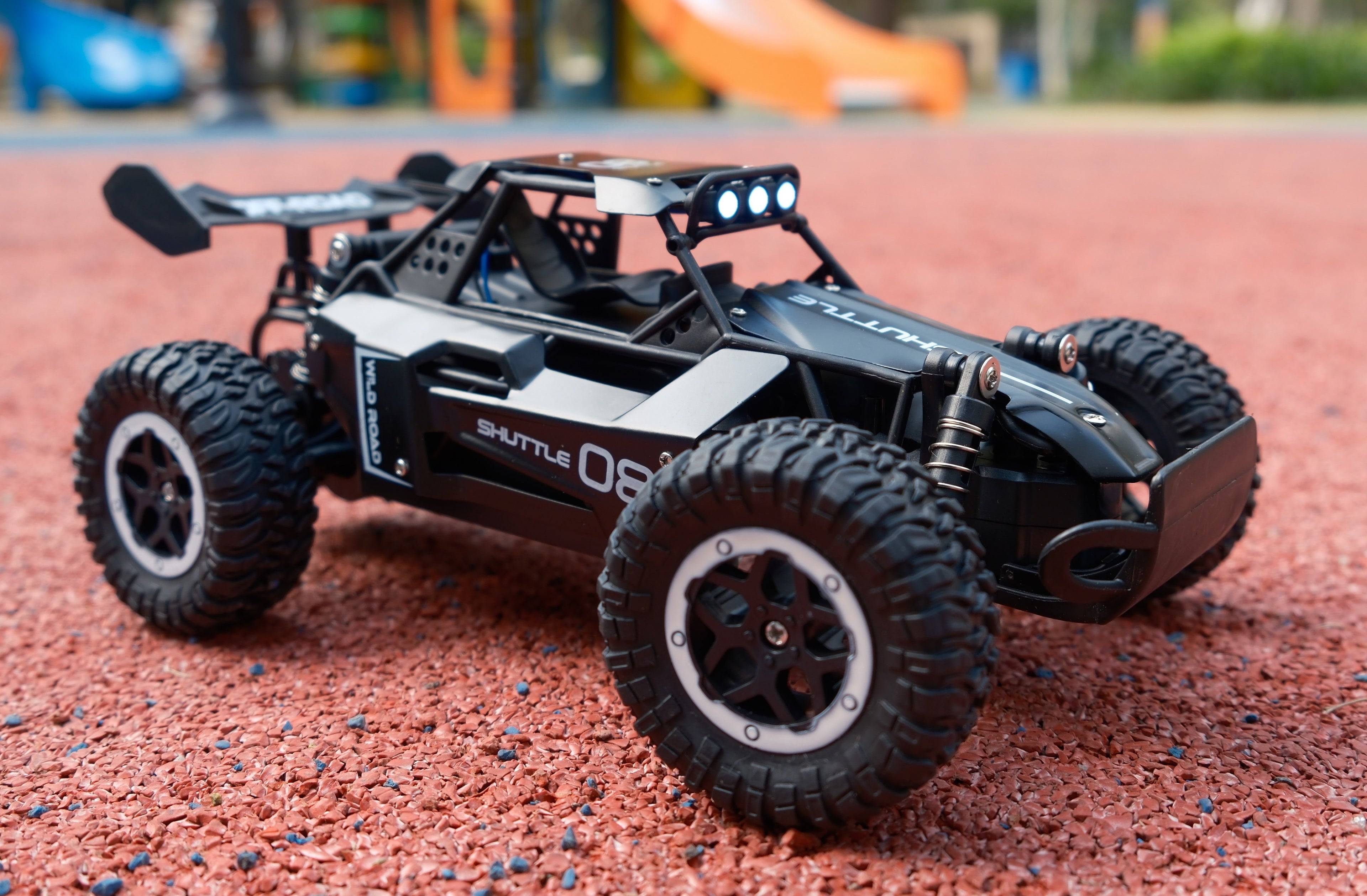 RC Car Truck 1:16 2.4Ghz All Terrain Off-Road Monster High Speed 20KM/h Remote Control Car with LED Headlights Toy Birthday Gift