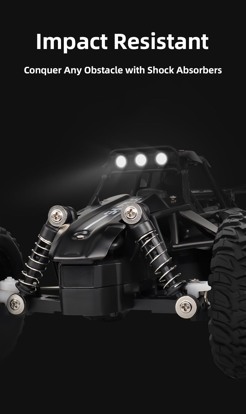 RC Car Truck 1:16 2.4Ghz All Terrain Off-Road Monster High Speed 20KM/h Remote Control Car with LED Headlights Toy Birthday Gift