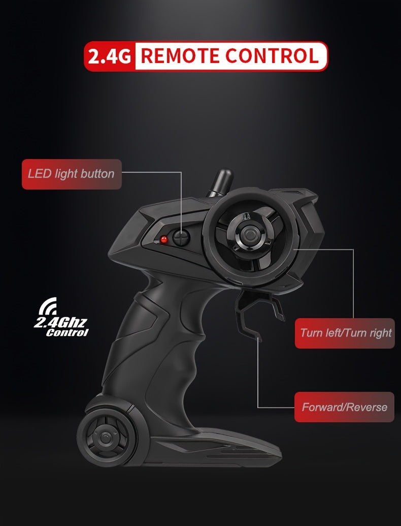 RC Car Truck 1:16 2.4Ghz All Terrain Off-Road Monster High Speed 20KM/h Remote Control Car with LED Headlights Toy Birthday Gift