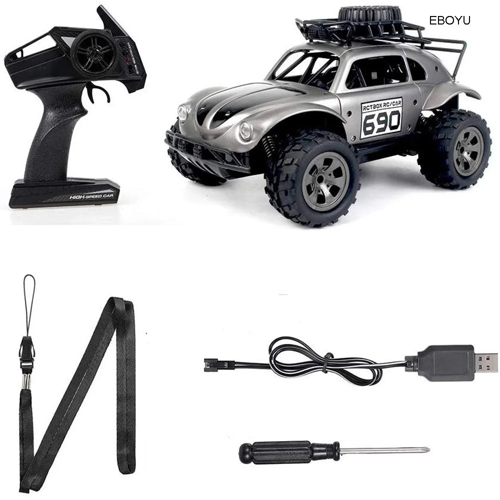 RC Car 1:18 Radio Control cars 4WD Buggy Off-Road Trucks Children 18km/h High Speed  RTR Model Outdoor Toys For Boys kids Gifts