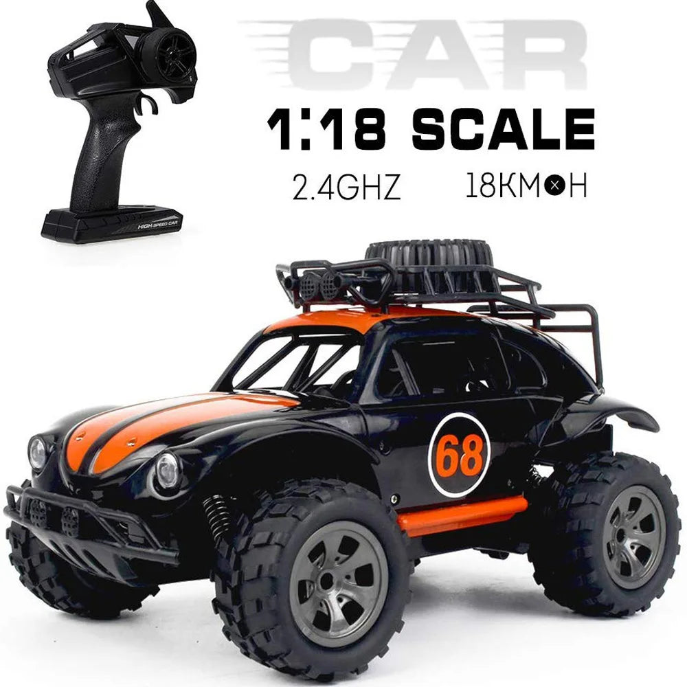 RC Car 1:18 Radio Control cars 4WD Buggy Off-Road Trucks Children 18km/h High Speed  RTR Model Outdoor Toys For Boys kids Gifts