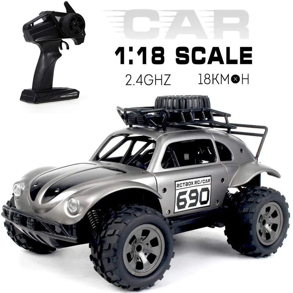 RC Car 1:18 Radio Control cars 4WD Buggy Off-Road Trucks Children 18km/h High Speed  RTR Model Outdoor Toys For Boys kids Gifts