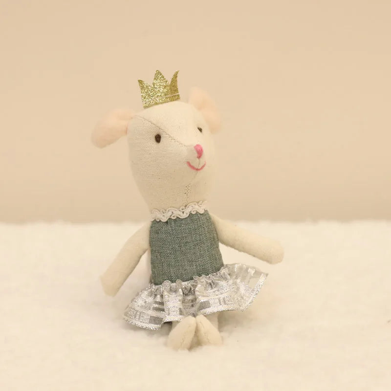 Plush dolls Stuffed Animal Cartoon Kids Toys for Girls Baby Birthday Christmas Gift mouse family dollhouse