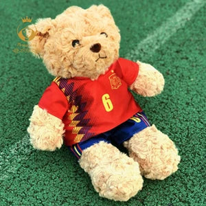 Plush Football Player Toys Plushie Teddy Bear Doll Souvenir For Children