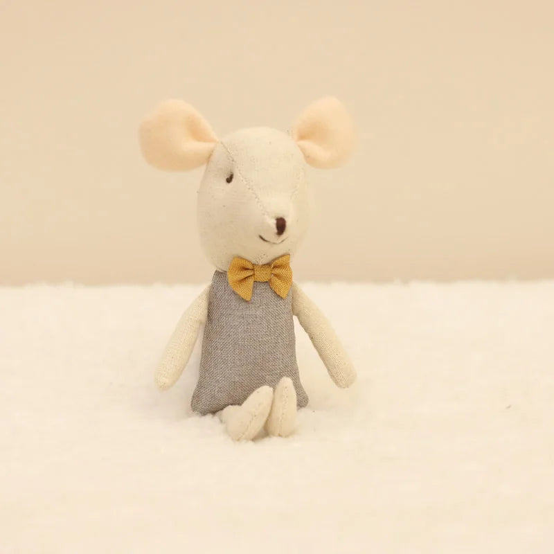 Plush dolls Stuffed Animal Cartoon Kids Toys for Girls Baby Birthday Christmas Gift mouse family dollhouse