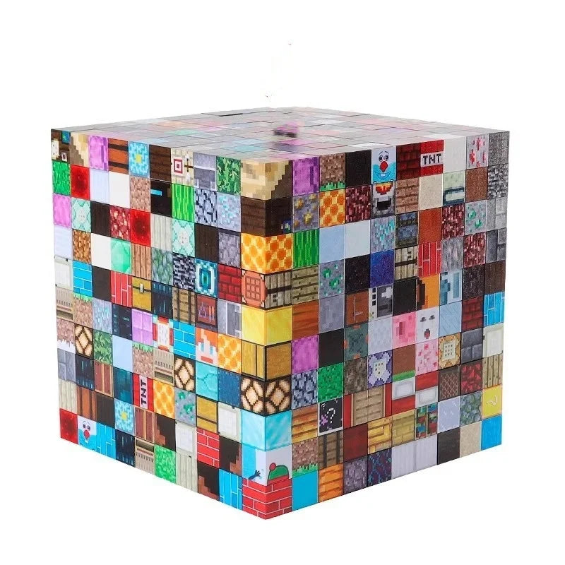 Magnetic Building Blocks set Build Magnet scene Game Construction Toy for Kids STEM Montessori Sensory Cubes Game Toys Gift