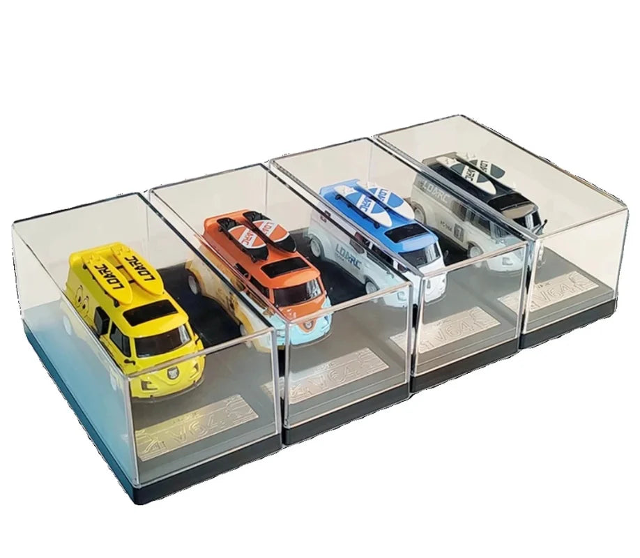 LDARC 1/64 RTR MINI RC Car  2.4GH  V64  Simulated Electric Remote Control Model Car Tabletop Bus Vehicle  Adults  Toys