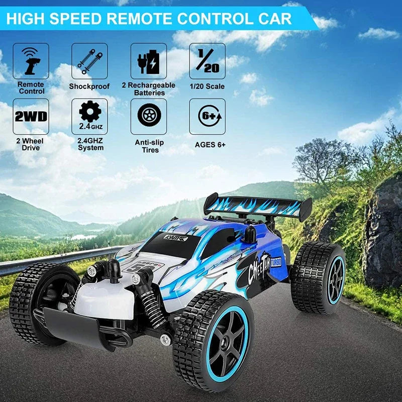 1:20 RC Car 20km/h High Speed Car Radio Controled Machine  Remote Control Car Toys For Children Kids XMAS Gifts RC Drift
