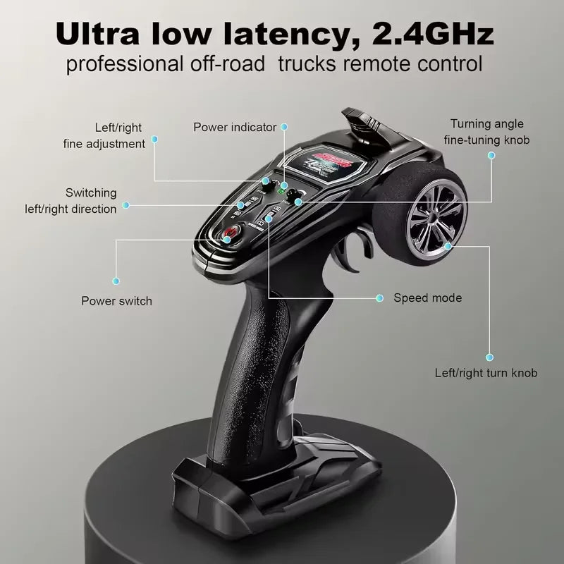 RC Cars Max 33KM/H High Speed 1:14 RC Truggy 4WD Off-Road Remote Control Truck IPX6 Waterproof All Terrain Electric Car Toy Gift