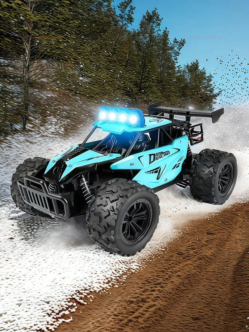 RC Alloy Car 1:16 Scale 2WD Off-Road Remote Control Car with LED Lights And 20KM/H High Speed For Kids Boys Girls Gifts Toys