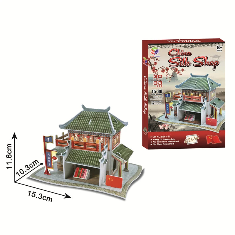 Educational Toys 3D Jigsaw Puzzles Toys Children Intellectual Development  Worlds Famous Building Construction 3D Puzzles Toy