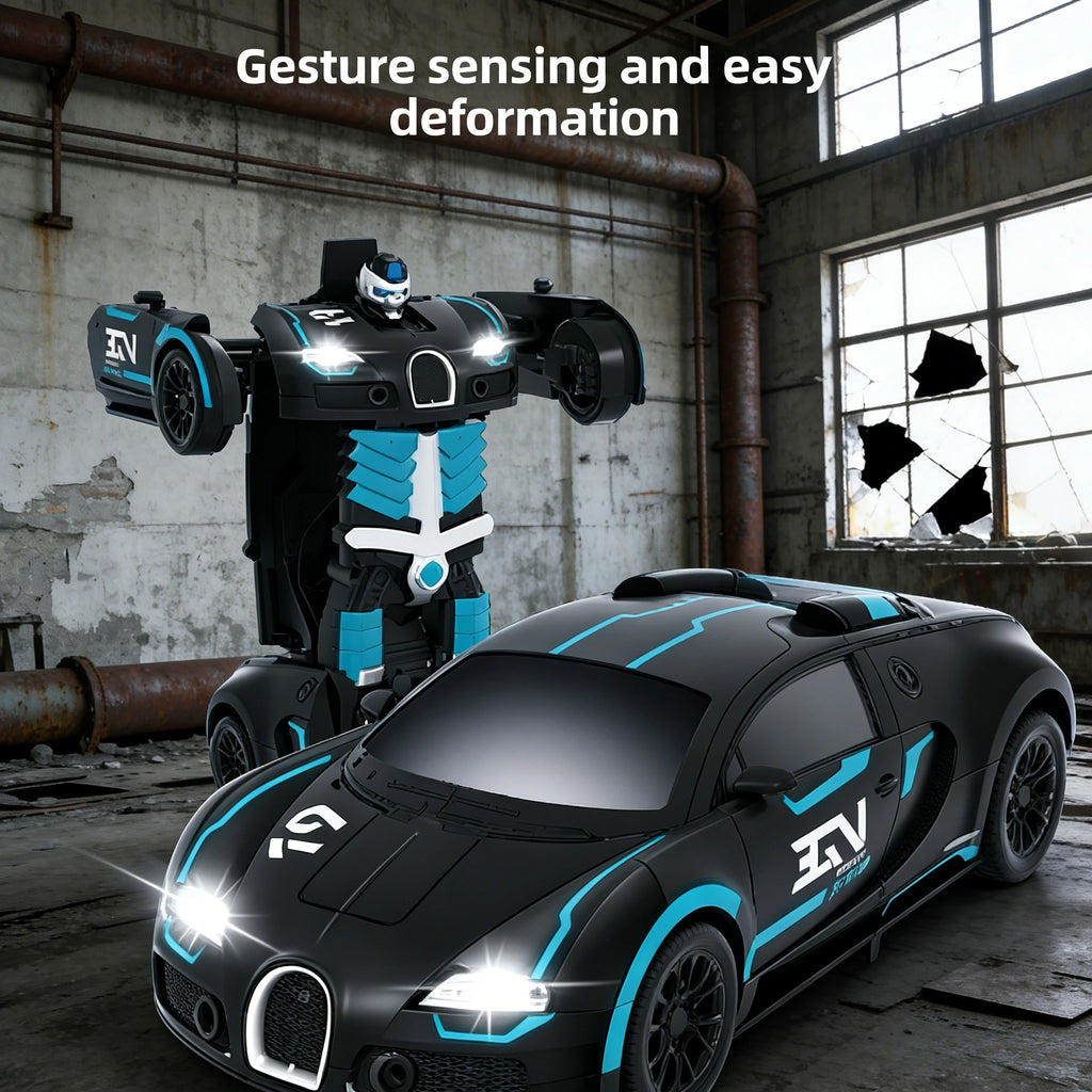 Transform Storm RC Car – Electric Rechargeable Robot | Unisex Toy for Ages 3-6 & 8+