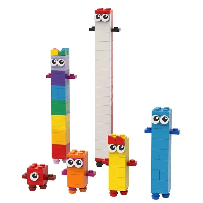 No.1-10 Building Block Set 257 Pieces Creative Math Number Building Blocks Fun Early Education Learning Children's Toy Gift