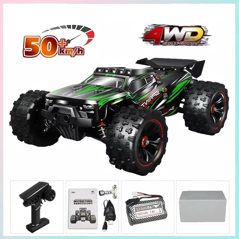 RC Car 1:16 85km/h or 50km/h Four-wheel Drive with LED Remote Control Car High Speed Drifting Monster 4x4 Truck Kids Wltoys Toys