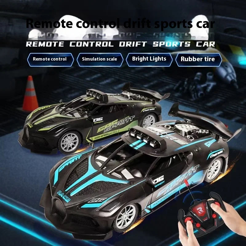 RC Car 4Ch High - Speed Remote Control Drift Electric Sportscar Toy, Perfect Birthday Present for Boys