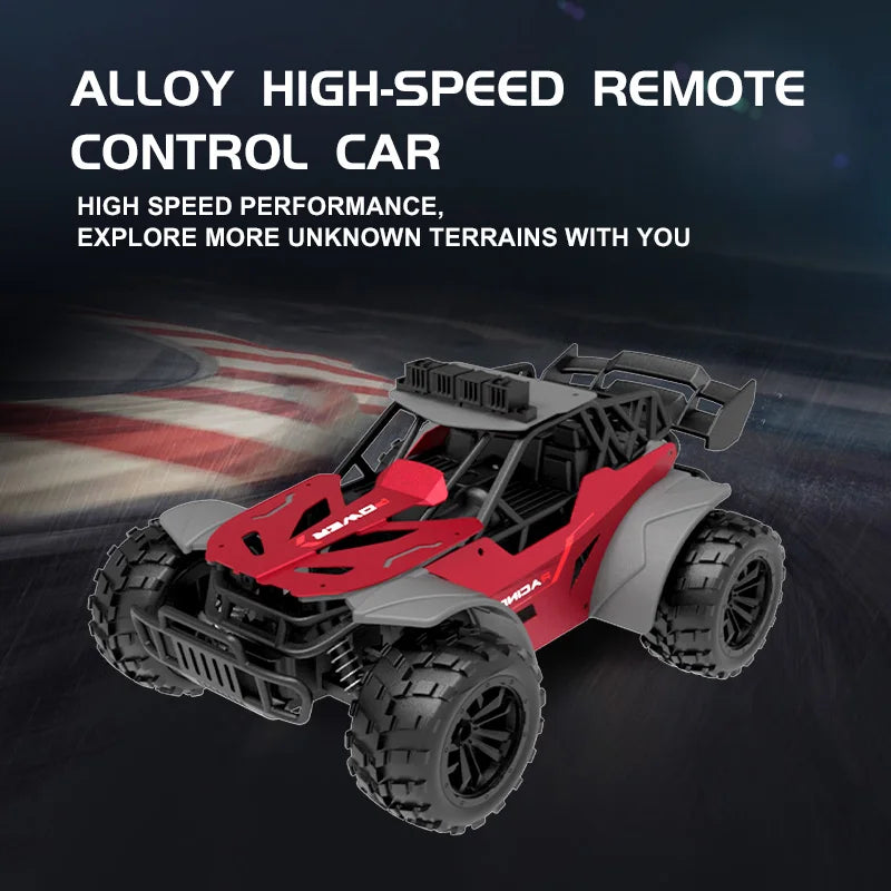 Rc Car Racing with Light 20KM/H 2.4G High-Speed Remote Control Car Vehicle Pickup Truck Off-Road Climbing RC Toys for Kids Gift