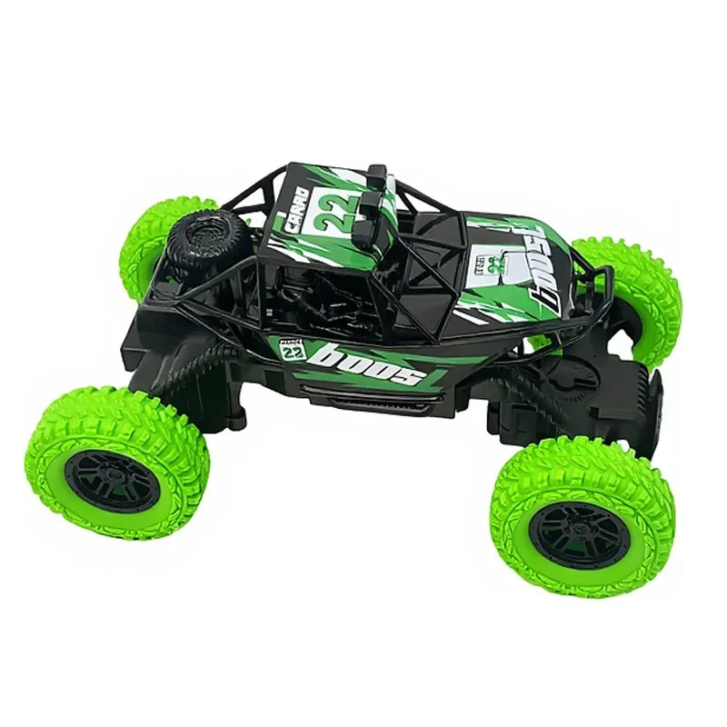 RC High Speed Off-Road Climbing Car 1:18 With Colorful Flashing Lights Rechargeable Durable Rubber Wheels Kids Adults Toys Gifts