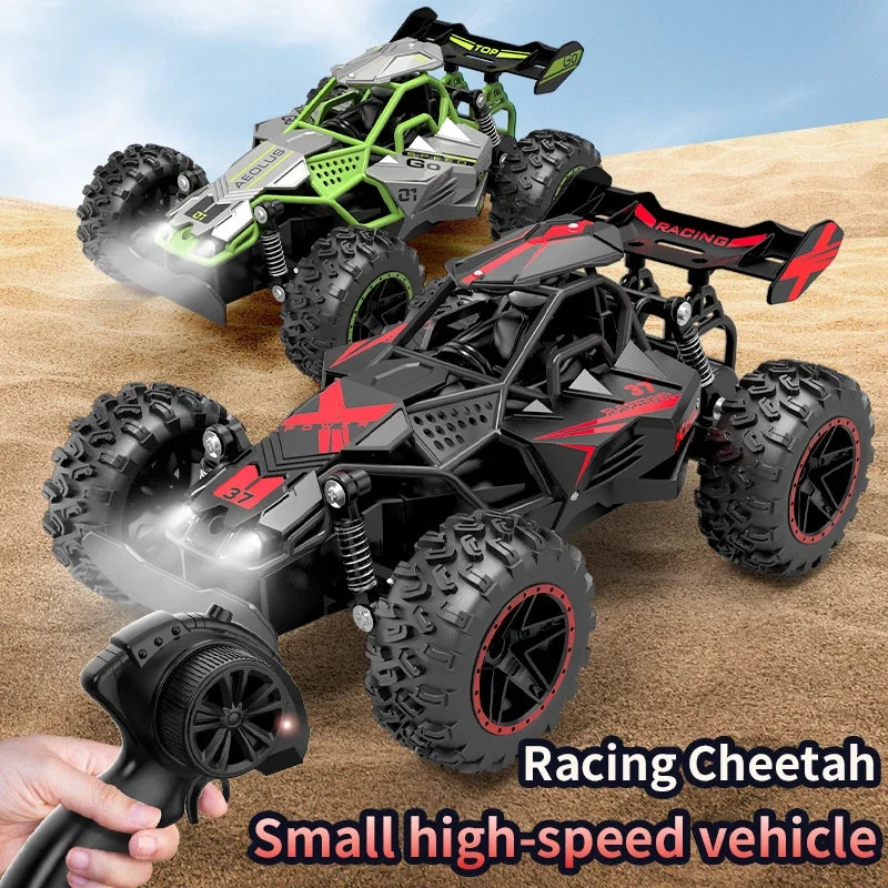 RC Small High-Speed Car,2.4GHz Four-Wheel Drive,Cool Lighting Included,Supports Multiplayer Gaming