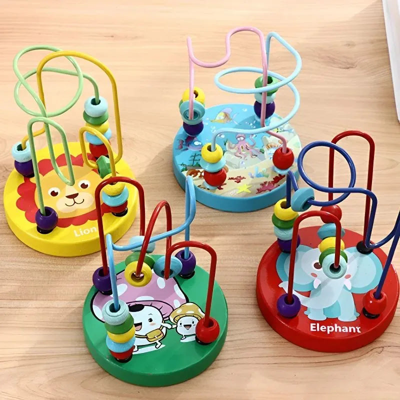 Educational toys for children under one year old-Montessori maze/finger game, used to develop fine motor skills 12x9x9 cm, used