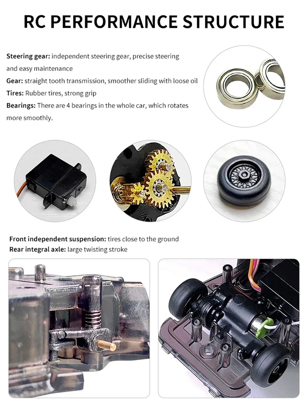 LDARC 1/64 RTR MINI RC Car  2.4GH  V64  Simulated Electric Remote Control Model Car Tabletop Bus Vehicle  Adults  Toys