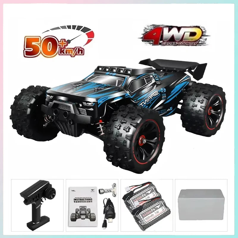 RC Car 1:16 85km/h or 50km/h Four-wheel Drive with LED Remote Control Car High Speed Drifting Monster 4x4 Truck Kids Wltoys Toys