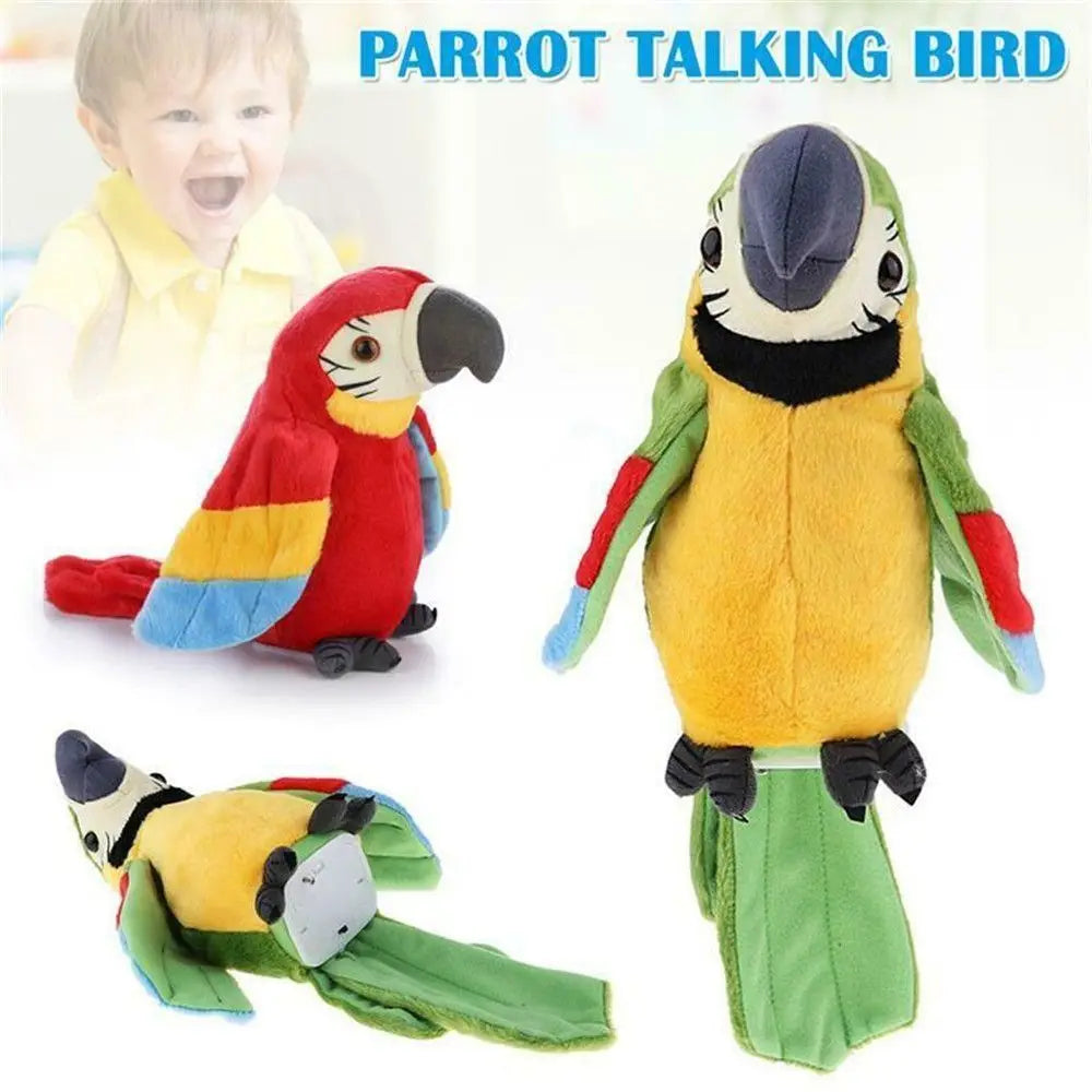 Plush Moves Your Voice Repeat Imitates Voice Gift Parrot Toys Talking Birds Fun Toys