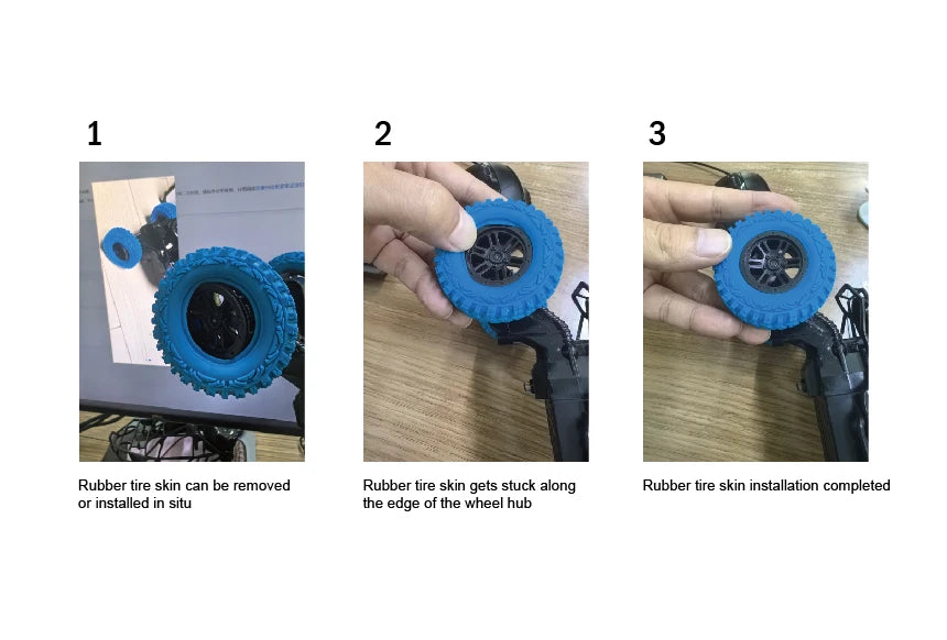 RC High Speed Off-Road Climbing Car 1:18 With Colorful Flashing Lights Rechargeable Durable Rubber Wheels Kids Adults Toys Gifts