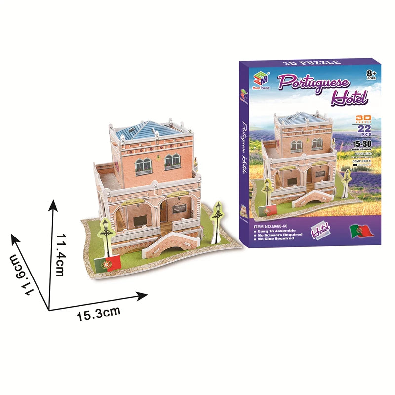 Educational Toys 3D Jigsaw Puzzles Toys Children Intellectual Development  Worlds Famous Building Construction 3D Puzzles Toy