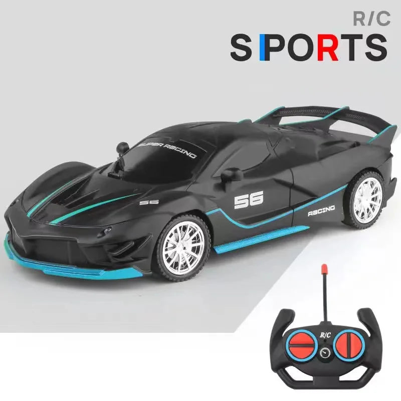 RC Car 2.4G 4CH Remote Control 1:18 With Led Light Sports Cars High Speed Radio Drift Vehicle Racing Boys Girls Toy For Children