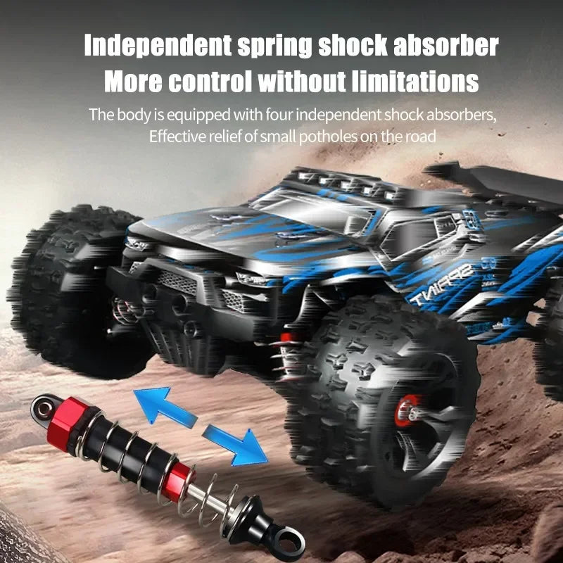 RC Car 1:16 85km/h or 50km/h Four-wheel Drive with LED Remote Control Car High Speed Drifting Monster 4x4 Truck Kids Wltoys Toys