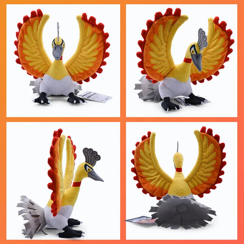 Pokemon Plush Galarian Articuno Galarian Zapdos Pidgeotto Zapdos Volcarona Shiny Ho-Oh Vivillon Moltres Soft Stuffed Toys