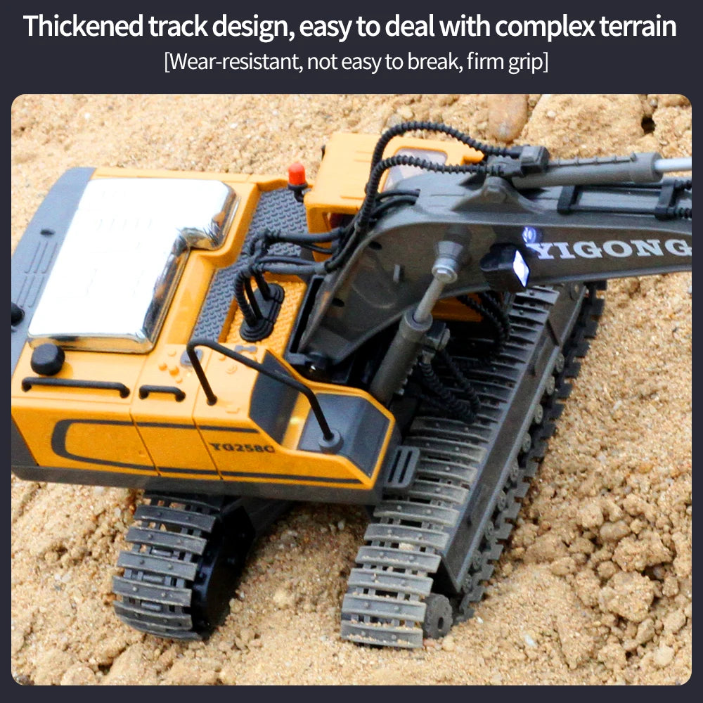 RC Excavator 1:20 Remote Control Truck 2.4G RC Crawler Engineering Vehicle Excavator Truck Radio Control Children's Day Gifts
