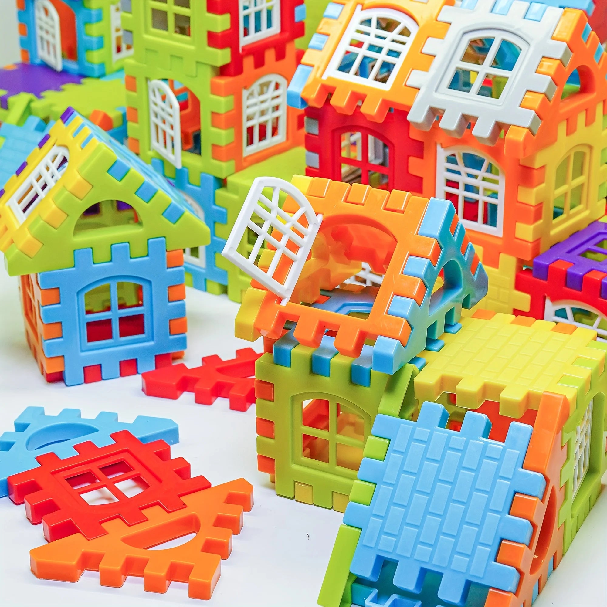 100-Piece Educational Colorful Building Block Set - A Great Gift for Beginners to Foster Creative Games and Skill Development