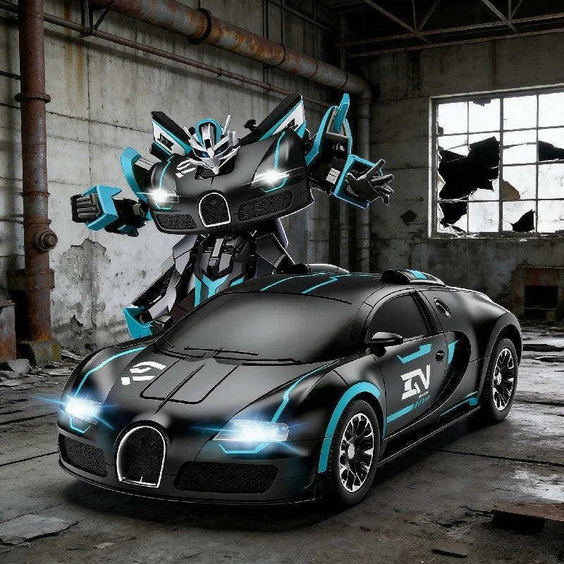 Transform Storm RC Car – Electric Rechargeable Robot | Unisex Toy for Ages 3-6 & 8+