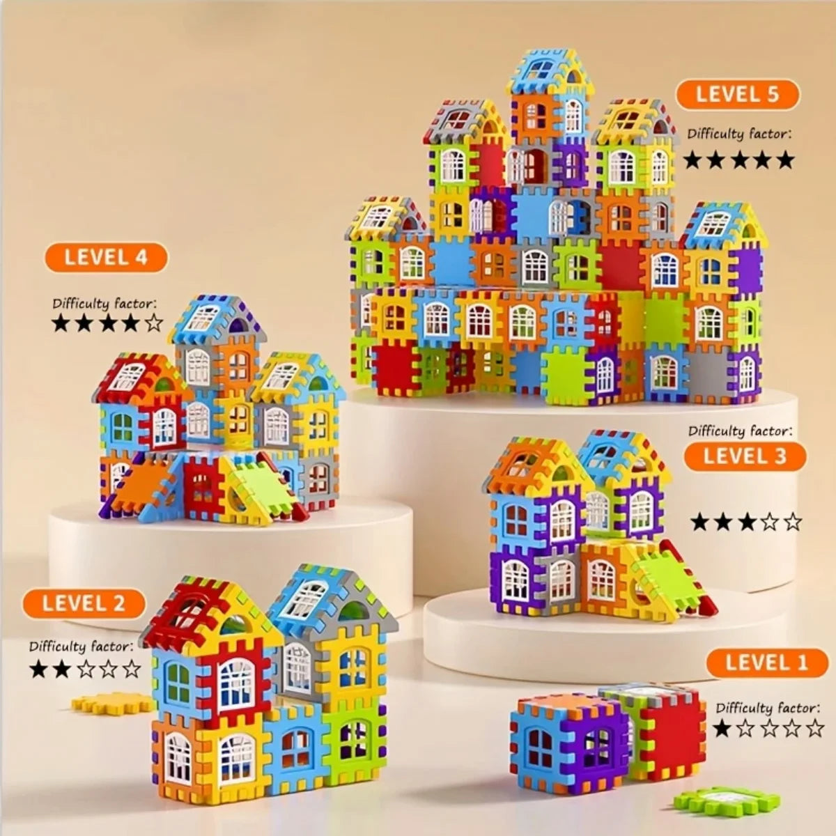 100-Piece Educational Colorful Building Block Set - A Great Gift for Beginners to Foster Creative Games and Skill Development