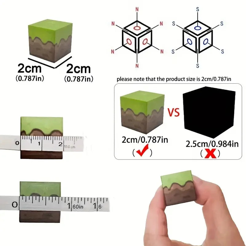 Magnetic Building Blocks set Build Magnet scene Game Construction Toy for Kids STEM Montessori Sensory Cubes Game Toys Gift