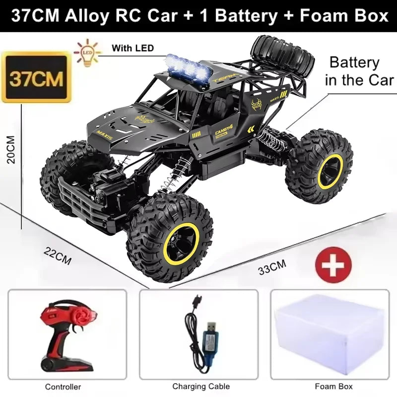 RC Off road Truck 1:12/16 4WD RTR Durable Beginner All Terrain RC Cars High Speed 20Km/h Remote Control Monster Truck Gifts Toys
