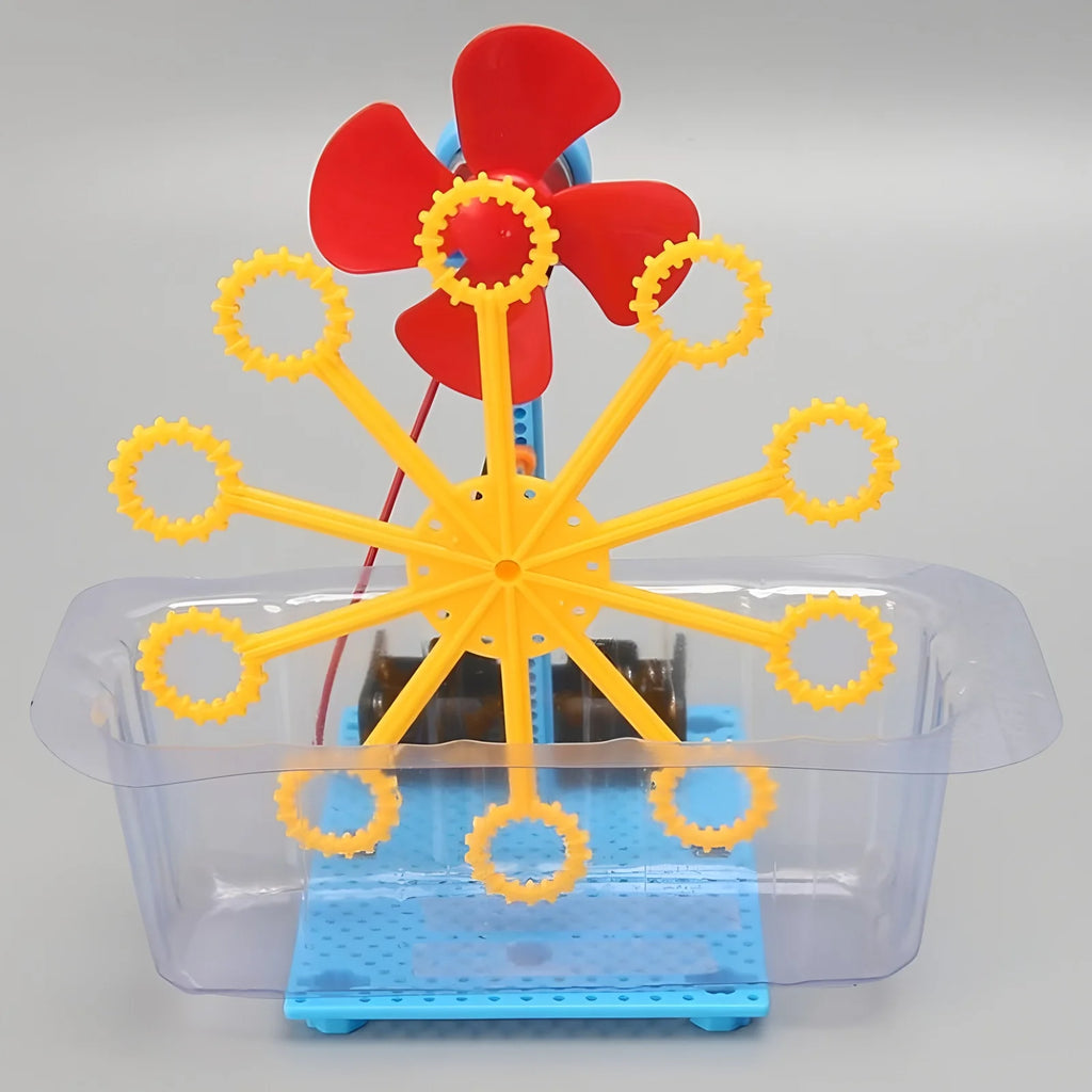 Educational bubble machine toys, children's Diy handcrafted assembly models, educational toys, children's DIY gifts