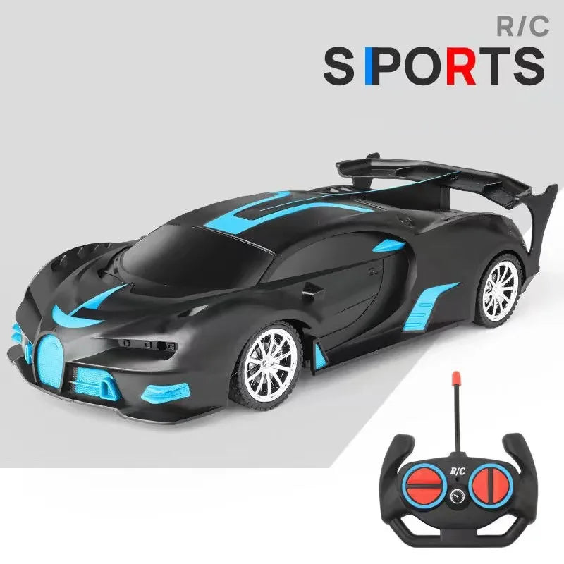 RC Car 2.4G 4CH Remote Control 1:18 With Led Light Sports Cars High Speed Radio Drift Vehicle Racing Boys Girls Toy For Children