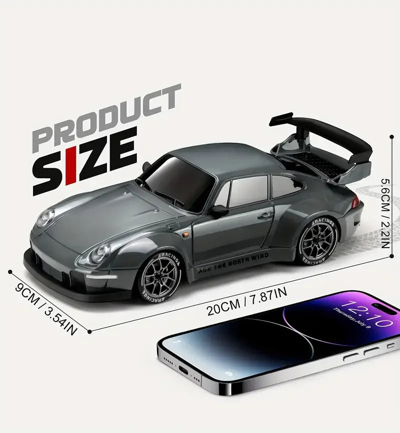 RC Cars 4WD 1:24 20KM/H Full Proportional High RC Drift Car Speed RC Car with LED Lights and Drifting Tires Racing Sport Toy Car
