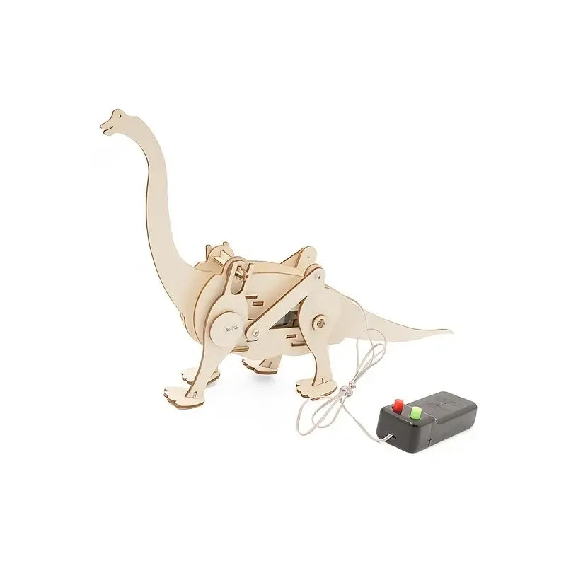 Dinosaur STEM Kit Toys for Kids, 3D Wooden Puzzle Model Robot Model Kit, DIY Educational Science Building STEM Projects