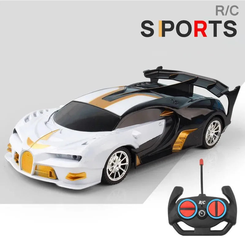 RC Car 2.4G 4CH Remote Control 1:18 With Led Light Sports Cars High Speed Radio Drift Vehicle Racing Boys Girls Toy For Children