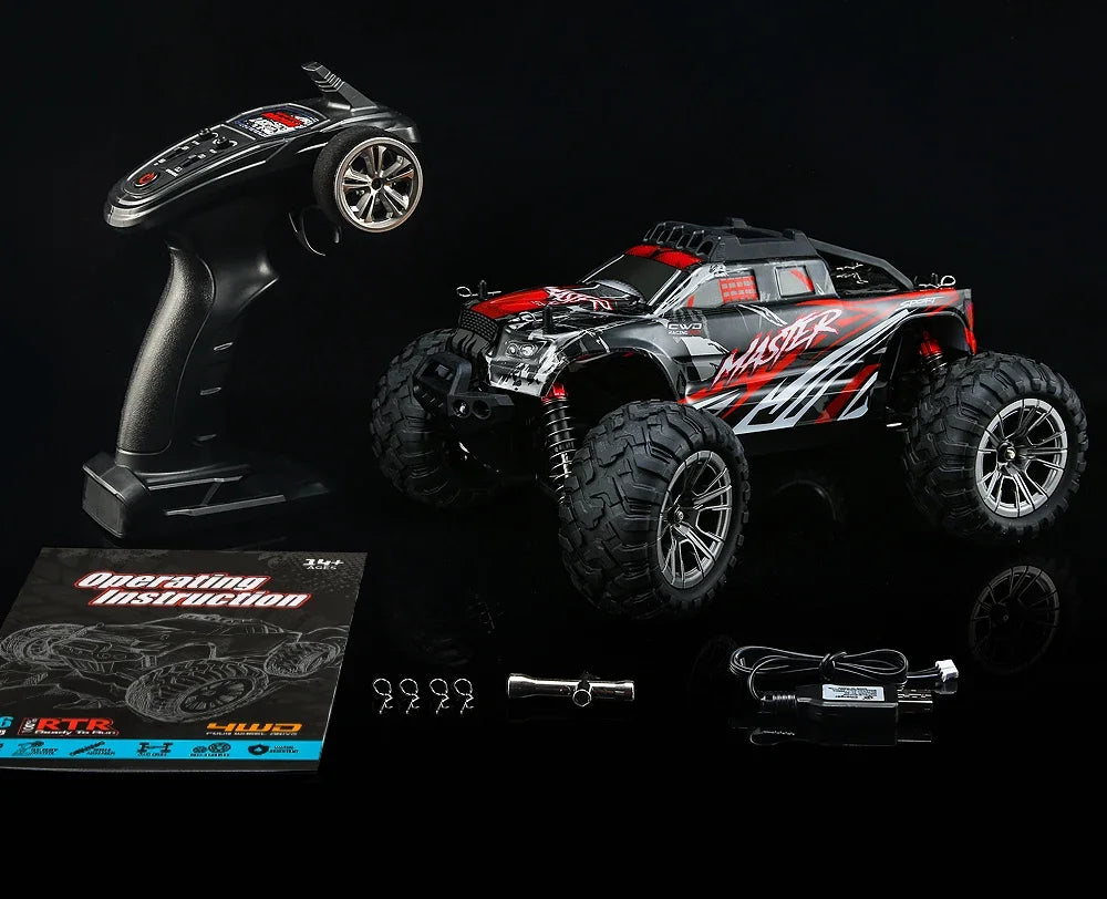 RC Cars Max 33KM/H High Speed 1:14 RC Truggy 4WD Off-Road Remote Control Truck IPX6 Waterproof All Terrain Electric Car Toy Gift