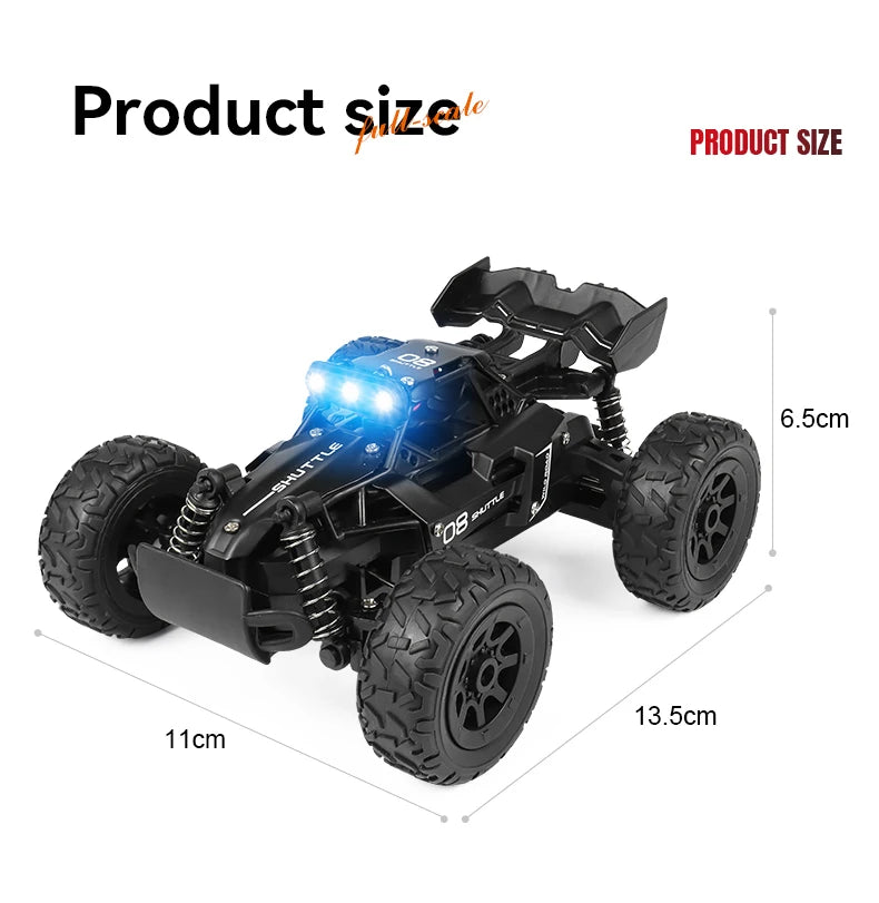 RC Rock Crawler 1:32 Scale Alloy Off-Road Vehicle With LED Light Brushles 2.4G Remote Control High Speed Climbing Drift Mini Car