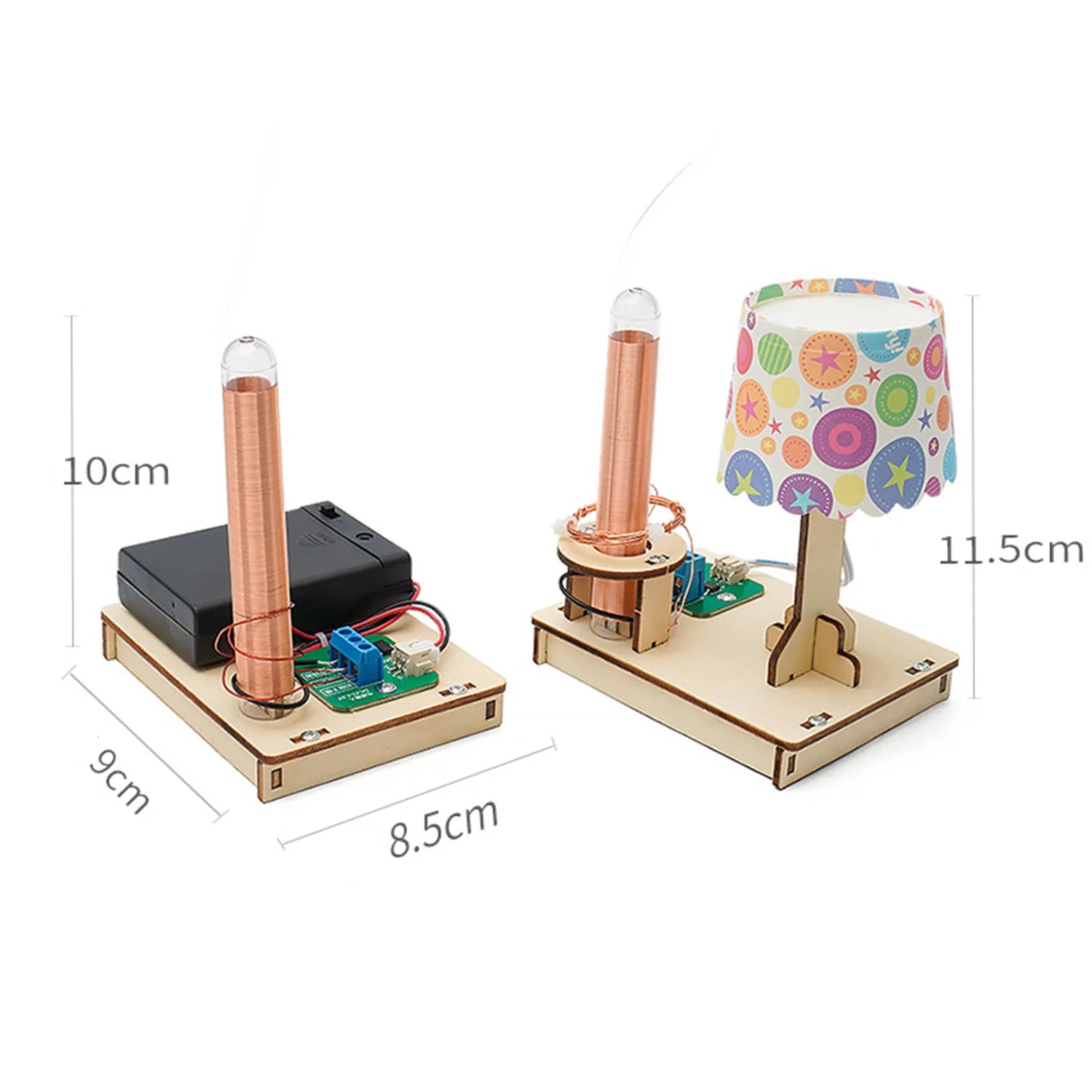 STEM Toys Wooden Model Kit Physical Wireless Power Transmission DIY Science Experiment Toys For Primary and Secondary  Kids STEM