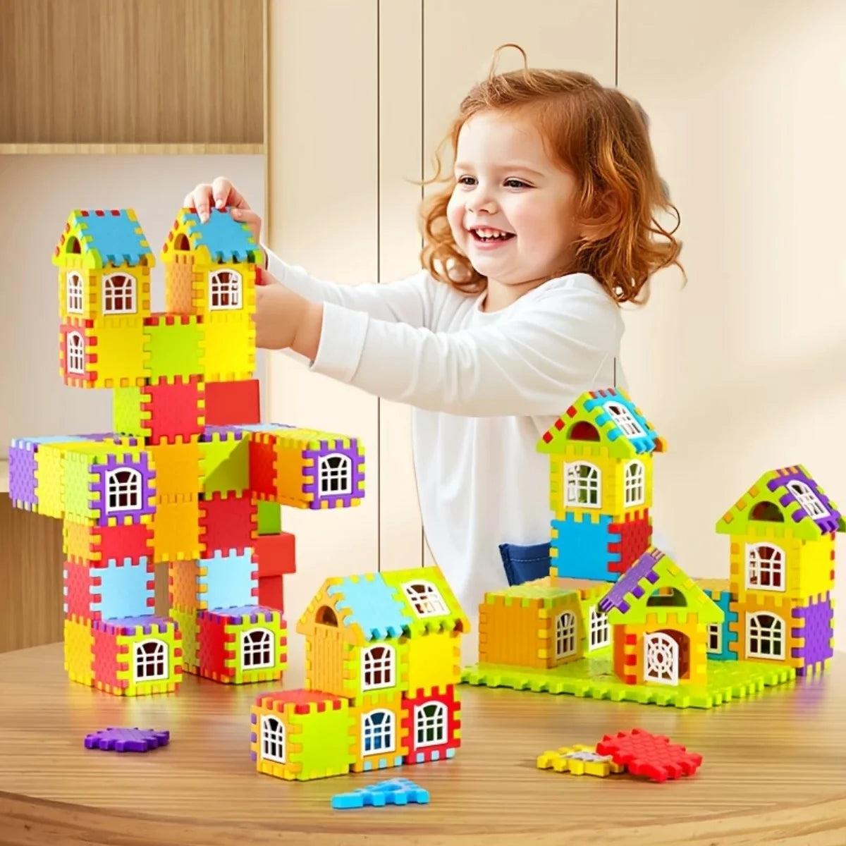 100-Piece Educational Colorful Building Block Set - A Great Gift for Beginners to Foster Creative Games and Skill Development