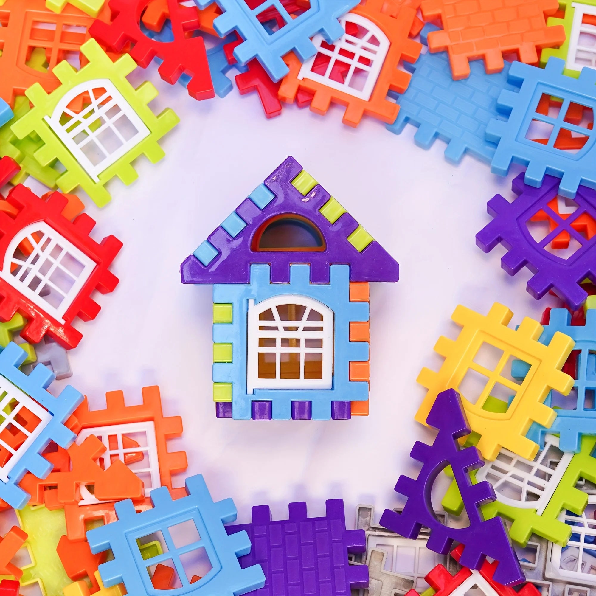 100-Piece Educational Colorful Building Block Set - A Great Gift for Beginners to Foster Creative Games and Skill Development