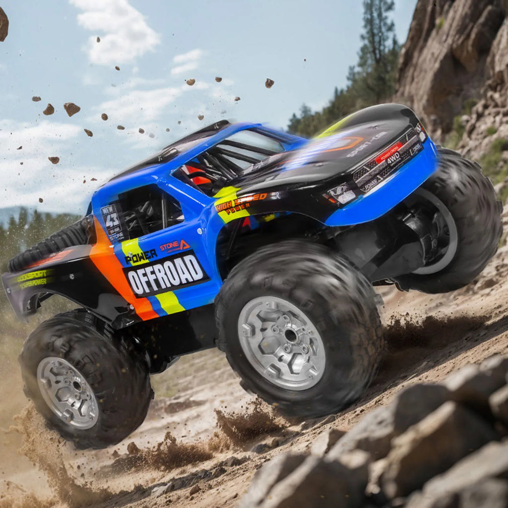 RC Off Road Car 1/14 Stunt Vehicle 4WD Remote Control Amphibious Waterproof Pickup Truck 7.4V Battery RTR Crawler Car Model