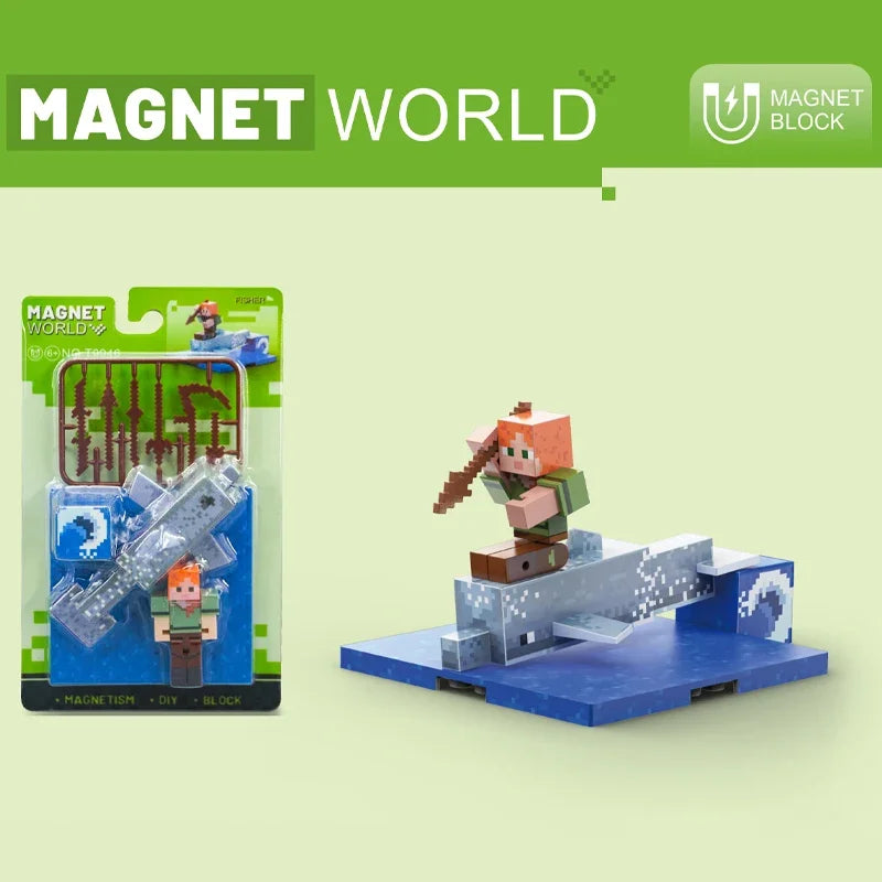 STEM Toys Magnet World Cube Building Sets Magnetic DIY Building Blocks Birthday Creative Gifts for Kids Children Sensory Toy
