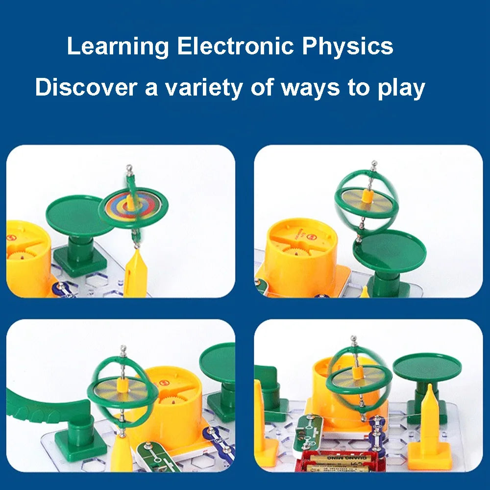 STEM Science Kits for Kids DIY Assembly Circuit Toy Space Gyro Tecnología Physic Science Experiments Kits Learning Toys